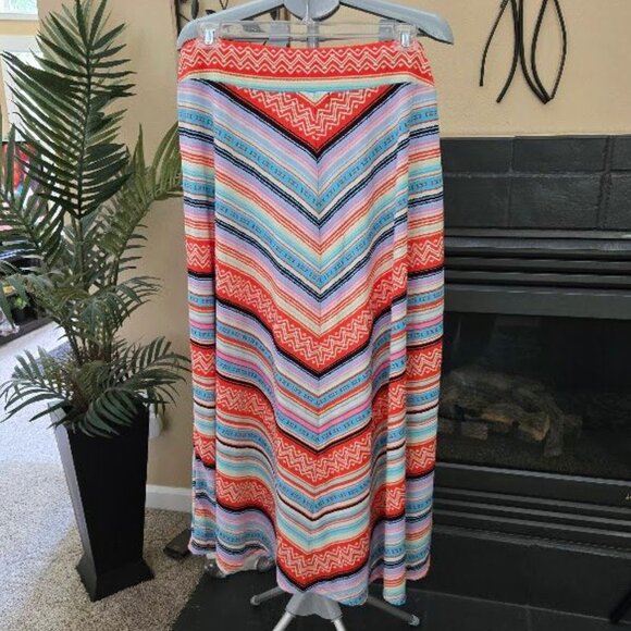 NWT GNW maxi colorful skirt sz XL - Picture 2 of 3
